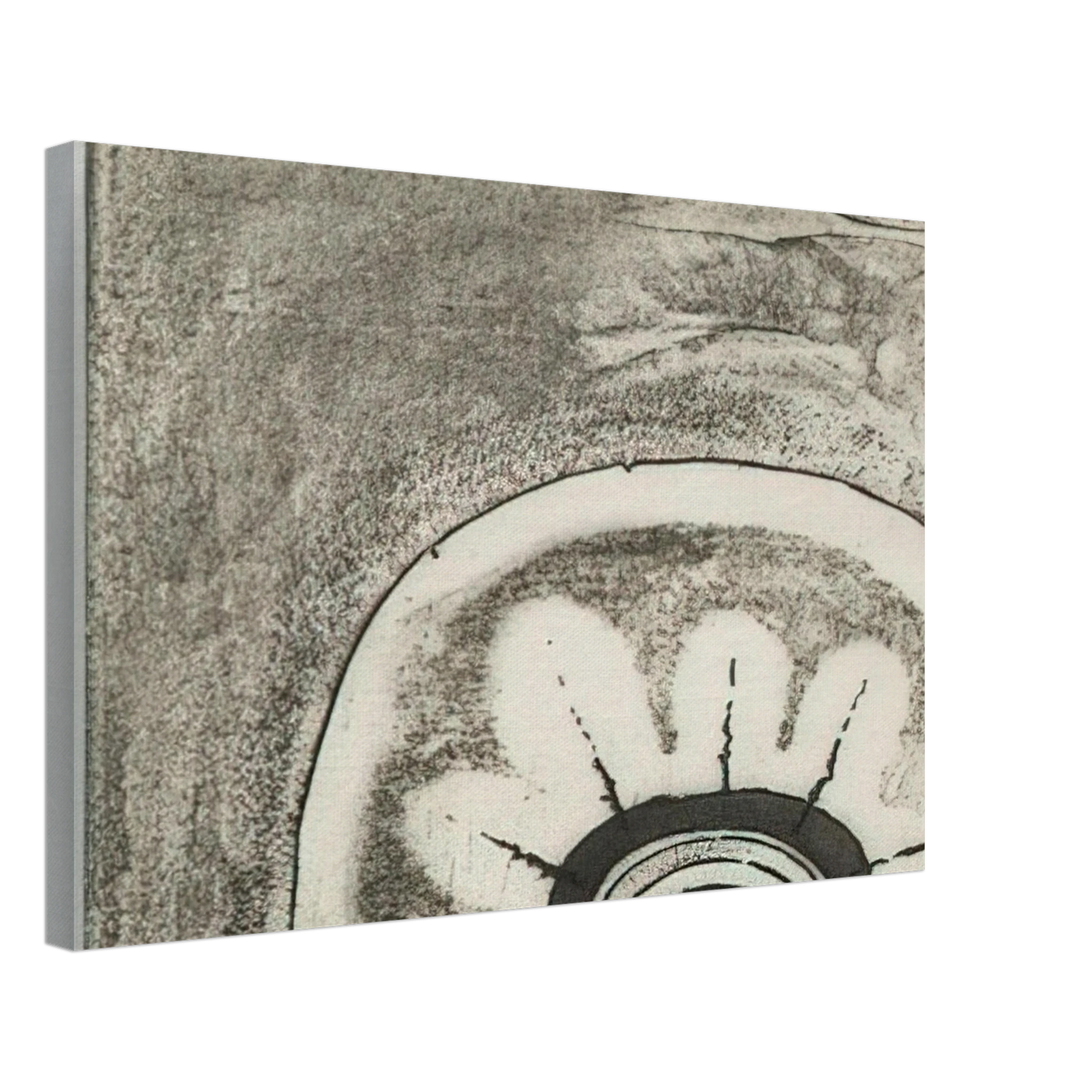 Lee Bontecou - FIFTH STONE SIXTH STONE 1968 Canvas - 70x100 cm / 28x40 inches-canvas