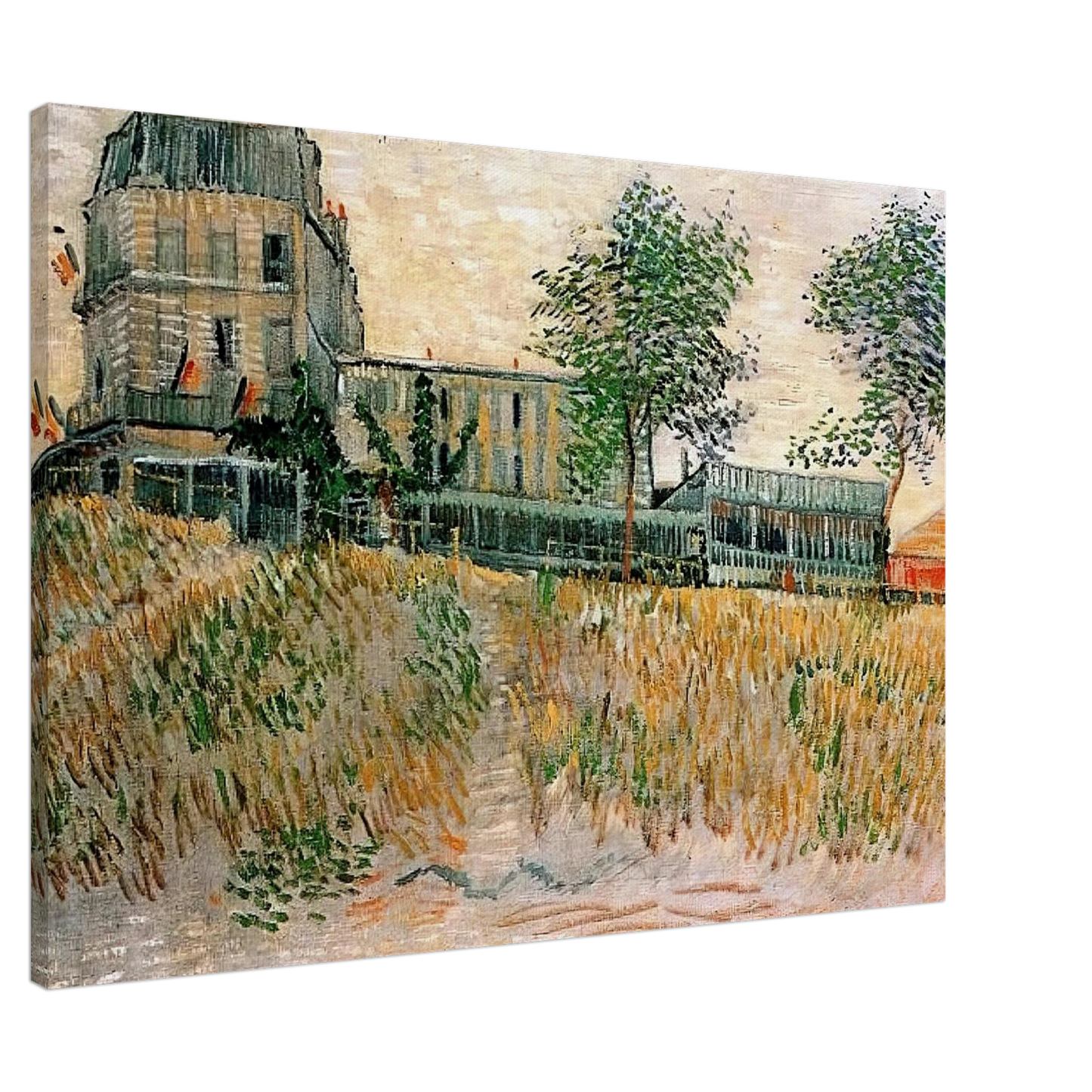Vincent van Gogh - The Restaurant de la Sirene at Asnieres Canvas - Default Title-canvas