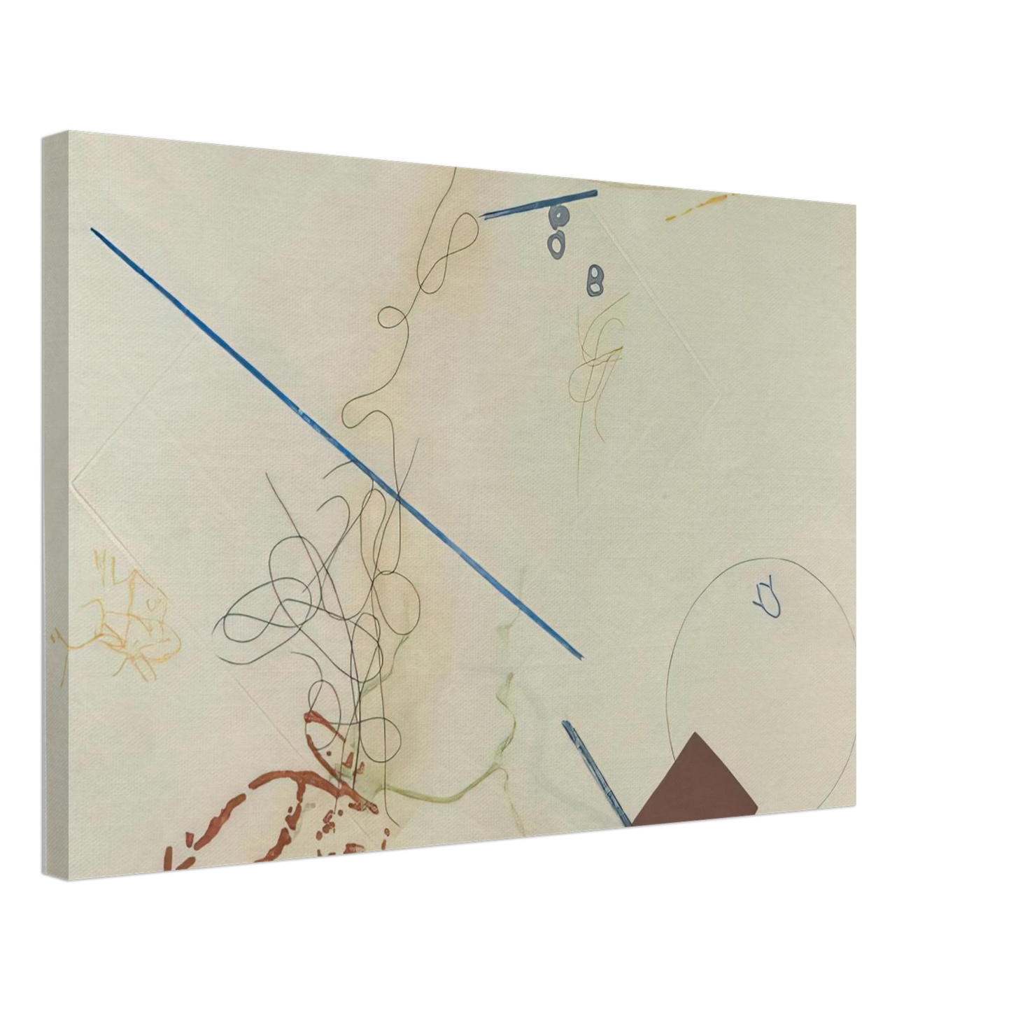 John Cage - Dereau No. 11 - 1982 Canvas - 40x60 cm / 16x24 inches-canvas