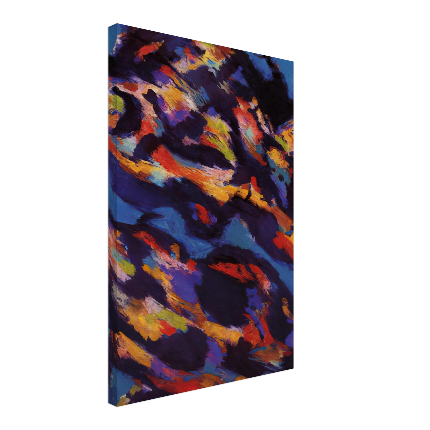 Alfred Manessier - Hommage a Miguel de Unamuno - Le Torrent vert - 1965 Canvas - 40x60 cm / 16x24 inches-canvas