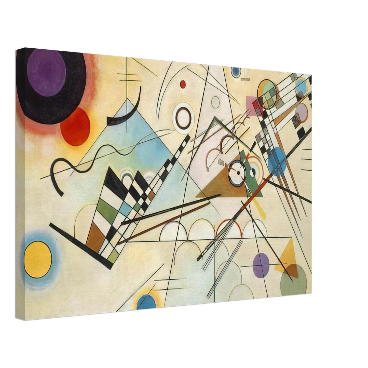 Wassily Kandinsky - COMPOSITION VIII 1923 Canvas - 40x60 cm / 16x24 inches-canvas