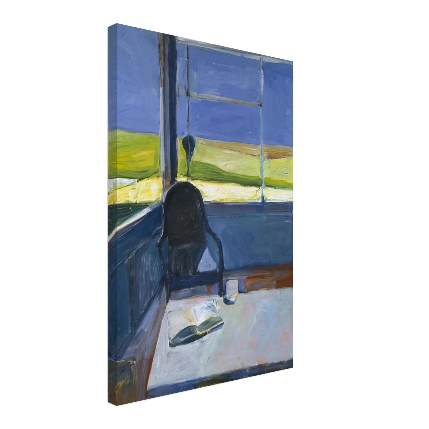 Richard Diebenkorn - Interior with Book Canvas - 40x60 cm / 16x24 inches-canvas