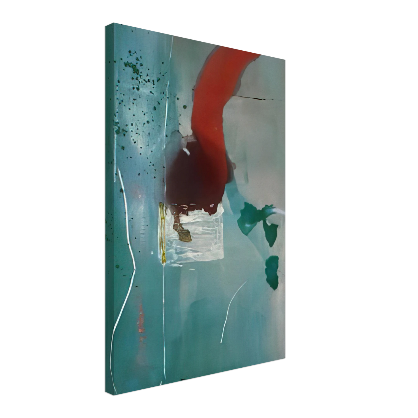 Helen Frankenthaler - Square One - 1985 Canvas - 40x60 cm / 16x24 inches-canvas