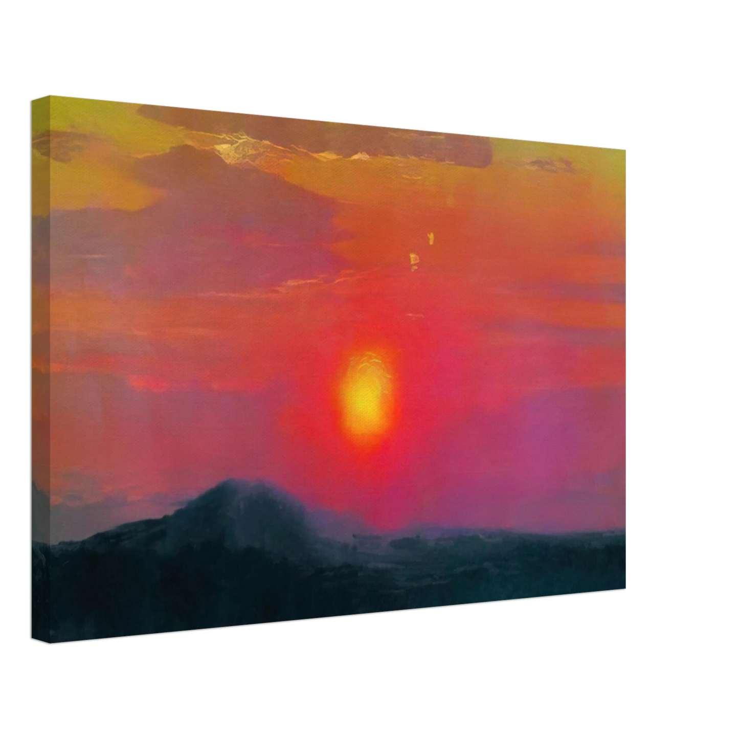 Arkhyp Kuindzhi - Red sunset Canvas - 70x100 cm / 28x40 inches-canvas