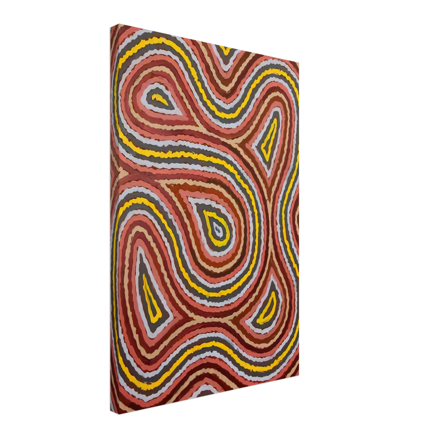Clifford Possum Tjapaltjarri - Worm Dreaming - 1998 Canvas - 40x60 cm / 16x24 inches-canvas