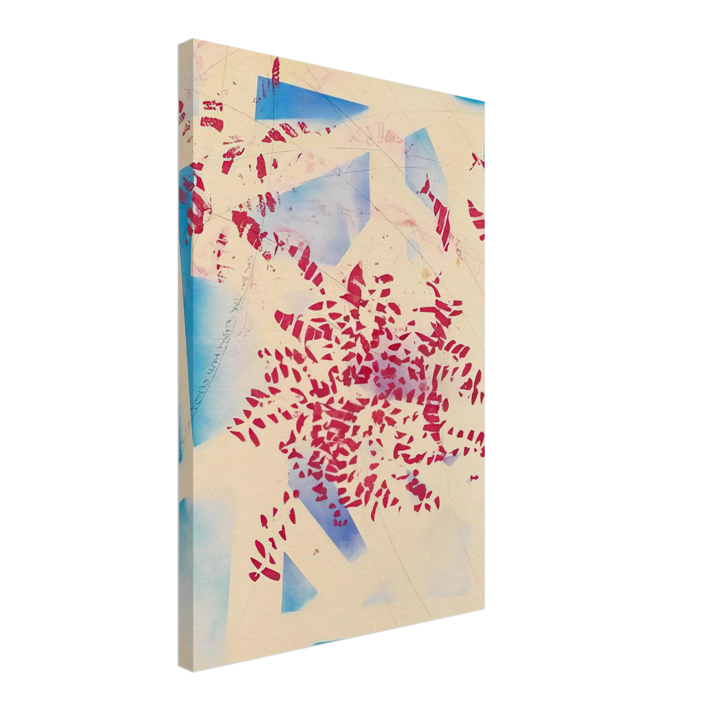 Alighiero Boetti - UNO DEI TRE QUADRI MUTI SENZA SCRITTURA 1988 Canvas - 70x100 cm / 28x40 inches-canvas