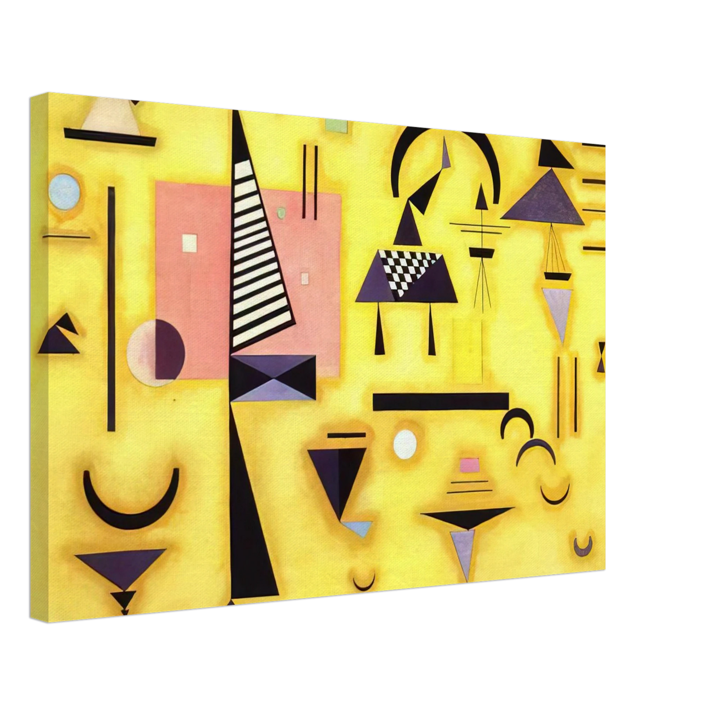 Wassily Kandinsky - DECISIVE PINK 1932 Canvas - 40x60 cm / 16x24 inches-canvas