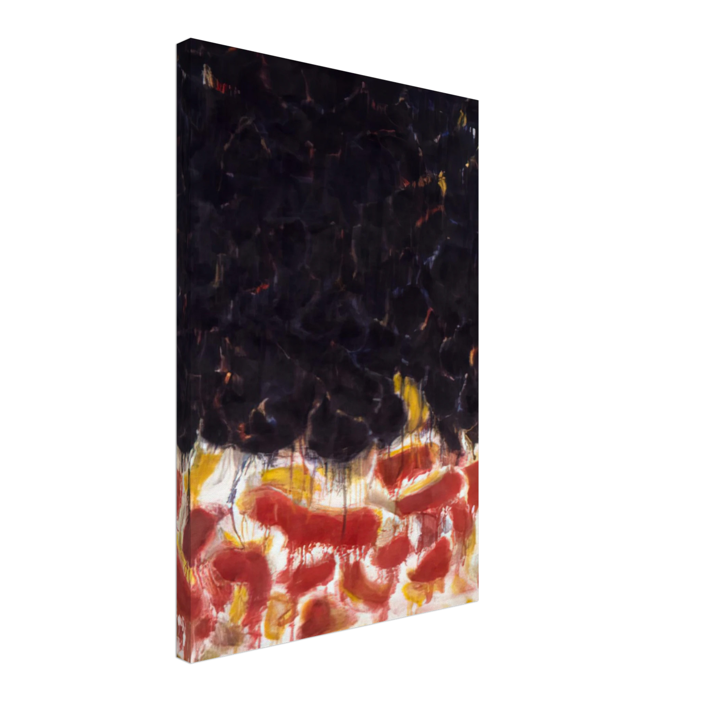 Sam Francis - Red and Black Canvas - 40x60 cm / 16x24 inches-canvas