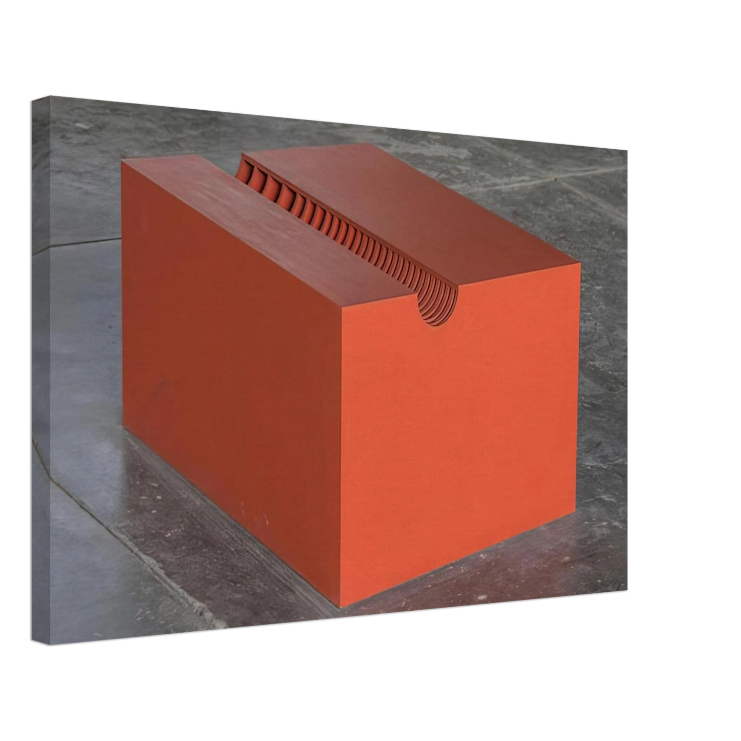 Donald Judd - Untitled The Block - 1963 Canvas - 70x100 cm / 28x40 inches-canvas