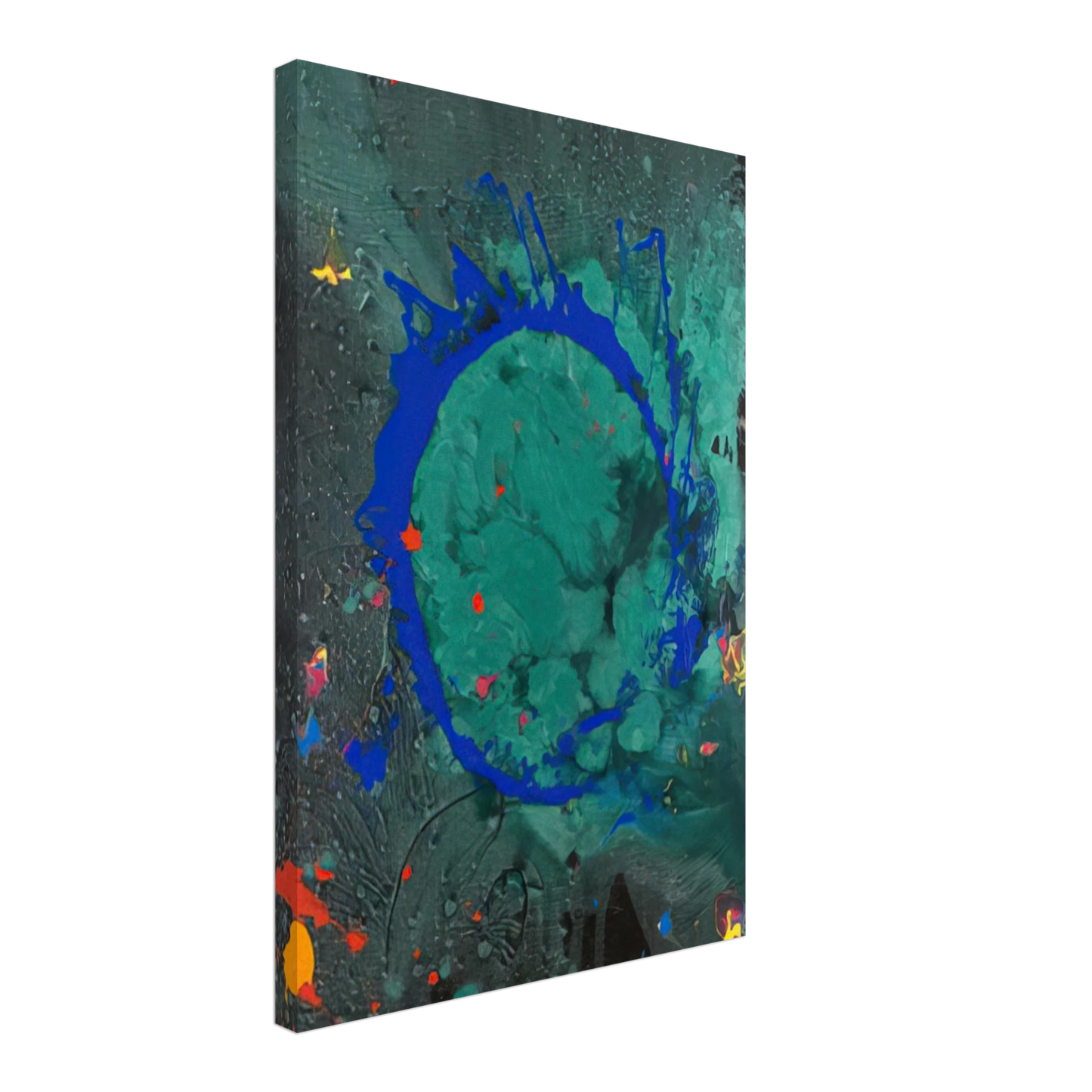 John Hoyland - Jade Buddha 23.07.08 - 2008 Canvas - 40x60 cm / 16x24 inches-canvas