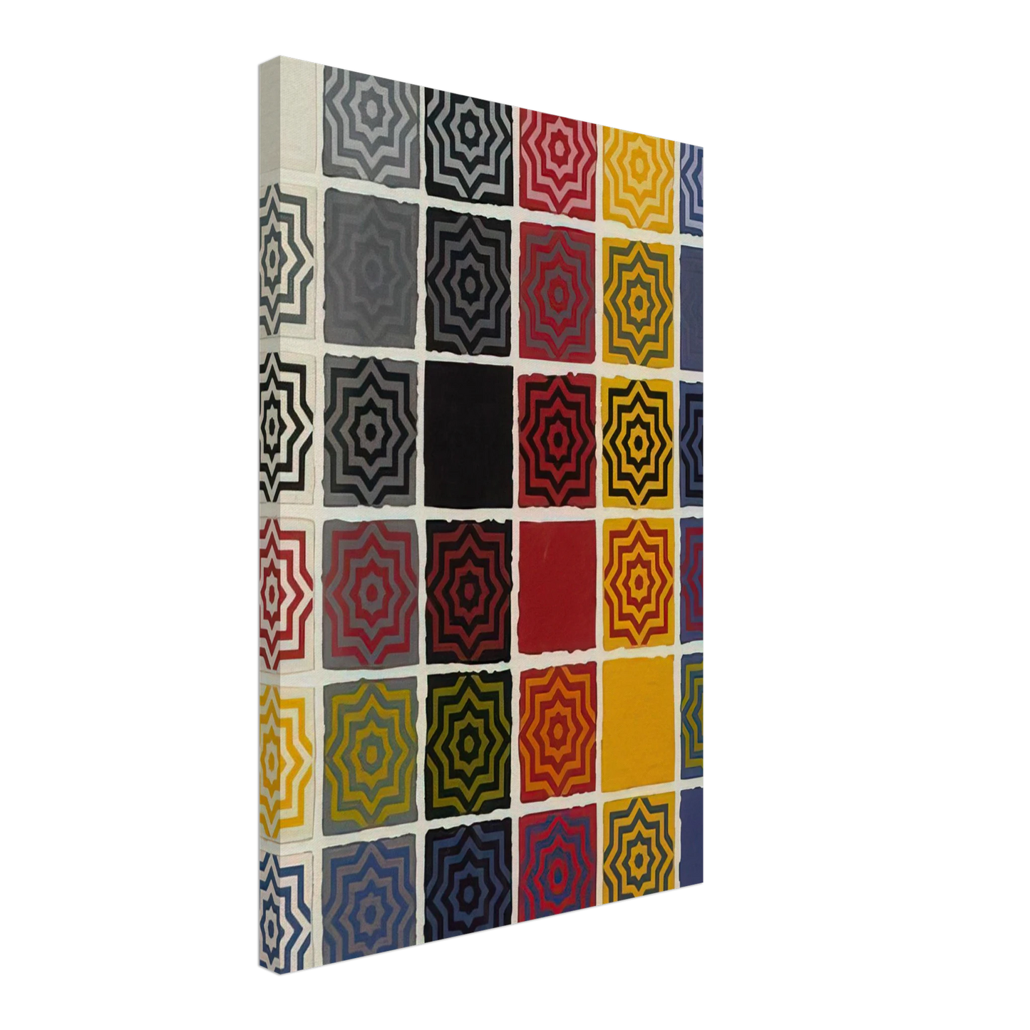 Sol LeWitt - Stars 8 Pointed Canvas - 70x100 cm / 28x40 inches-canvas