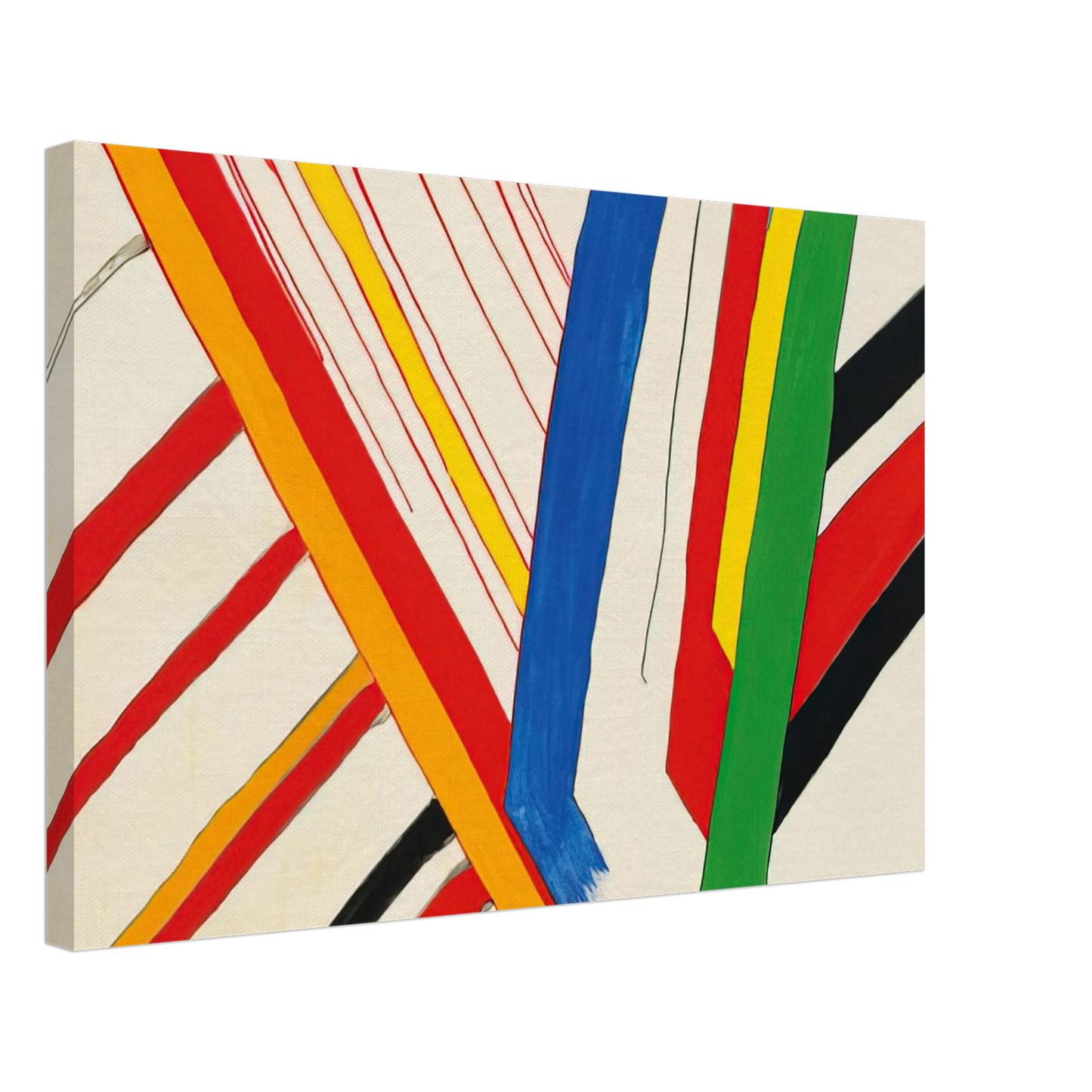 Alexander Calder - THE GREEN STRIPE 1963 Canvas - 40x60 cm / 16x24 inches-canvas