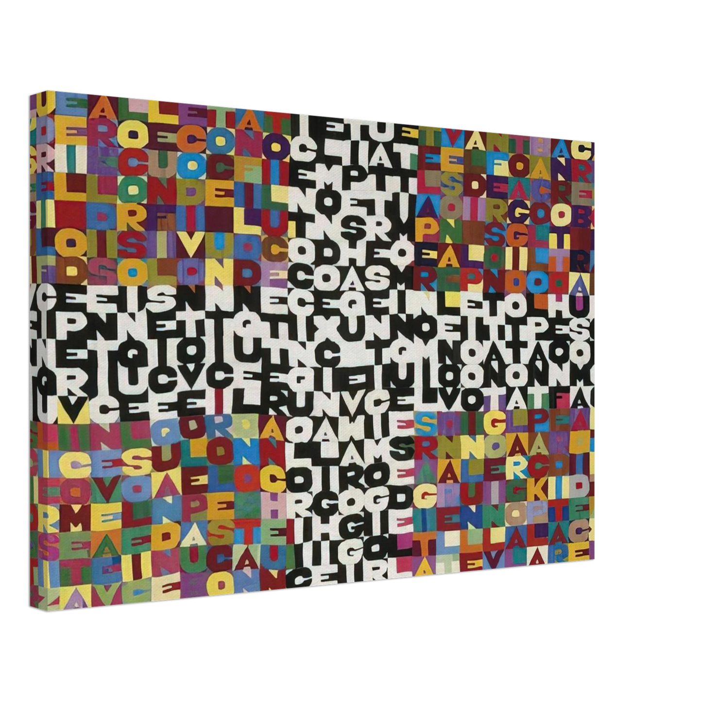 Alighiero Boetti - OGGI VENTICINQUESIMO GIORNO DEL SETTIMO MESE 1988 Canvas - 70x100 cm / 28x40 inches-canvas