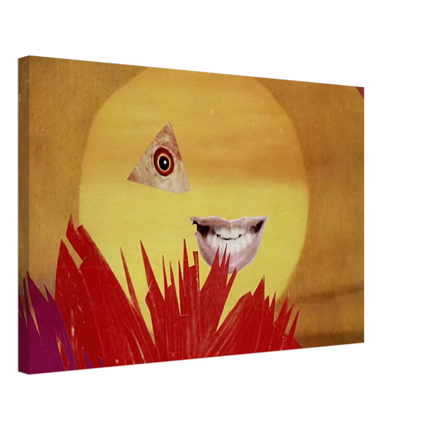 Hannah Hoch - LITTLE SUN 1969 Canvas - 40x60 cm / 16x24 inches-canvas