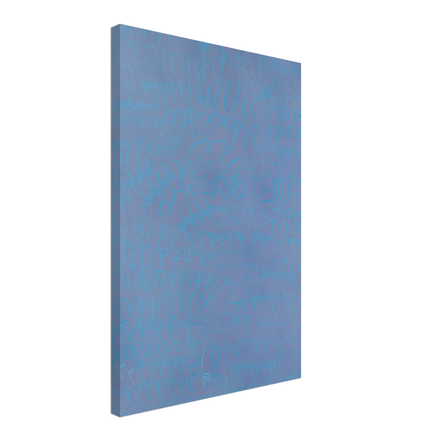 Carla Accardi - Azzurro turchese - 1964 Canvas - 40x60 cm / 16x24 inches-canvas