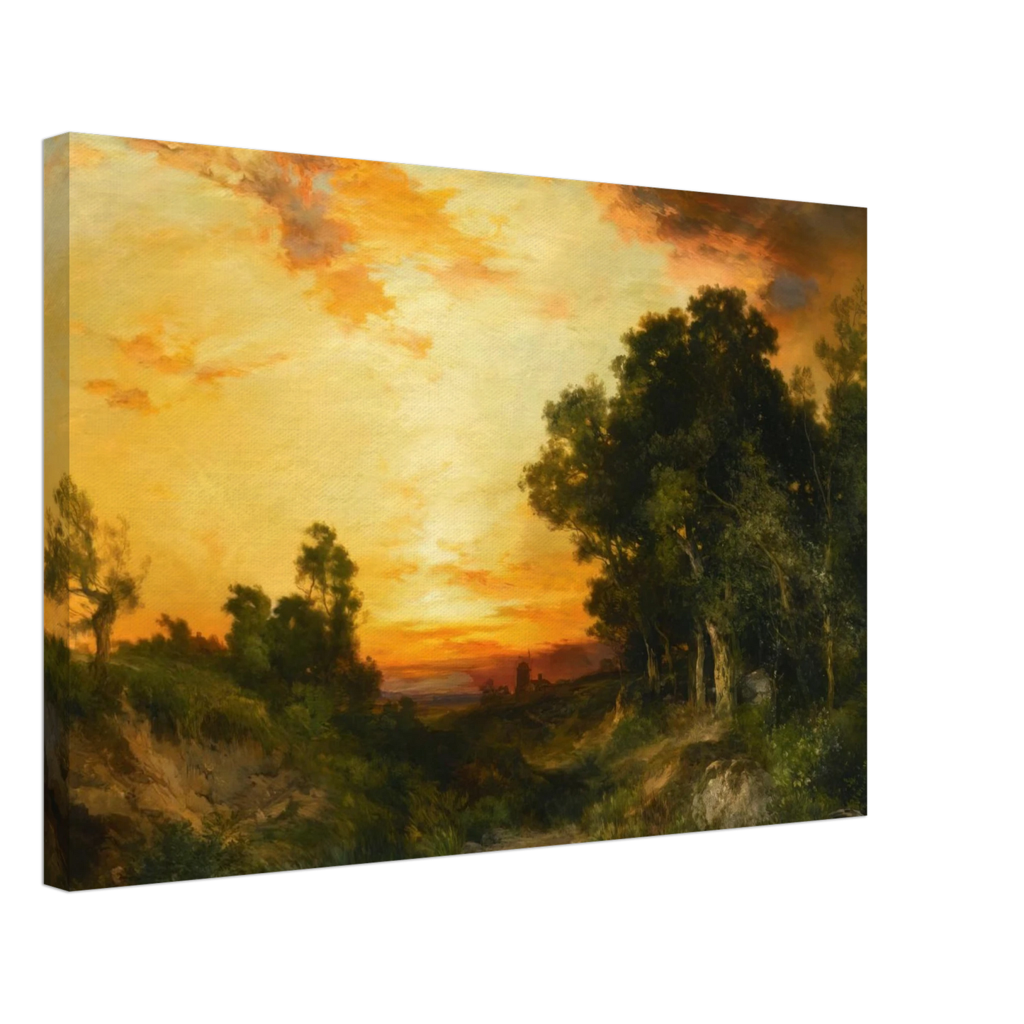 Thomas Moran - Sunset, Amagansett Canvas - 70x100 cm / 28x40 inches-canvas