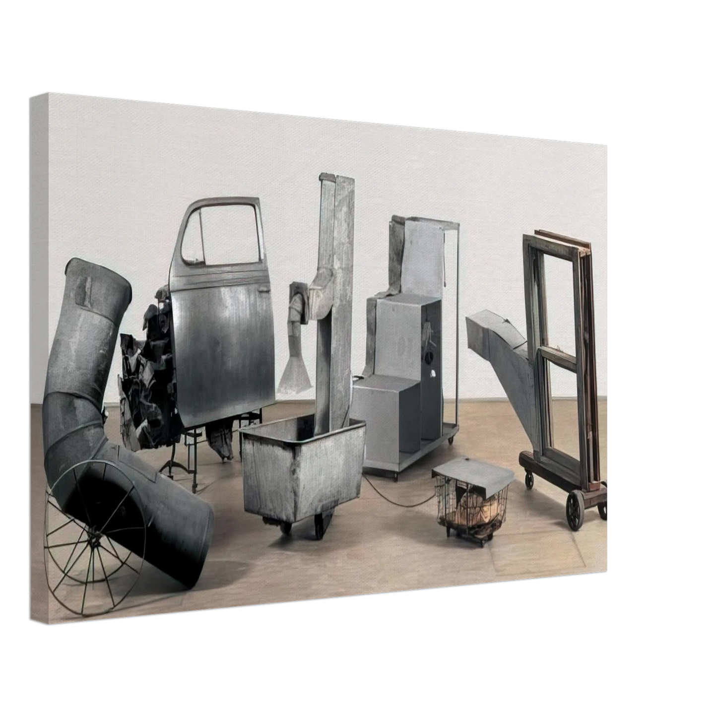 Robert Rauschenberg - ORACLE 1965 Canvas - 70x100 cm / 28x40 inches-canvas