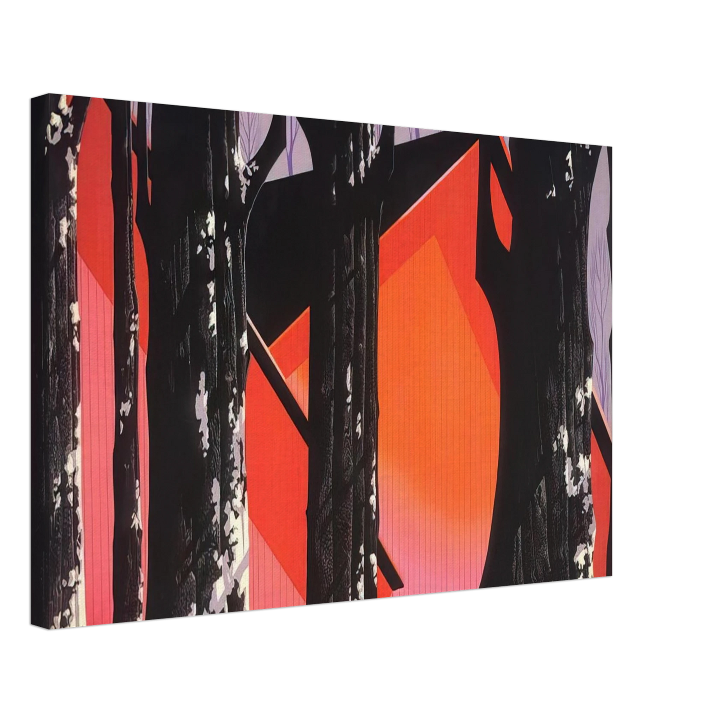 Eyvind Earle - Winter Barnyard Canvas - 40x60 cm / 16x24 inches-canvas