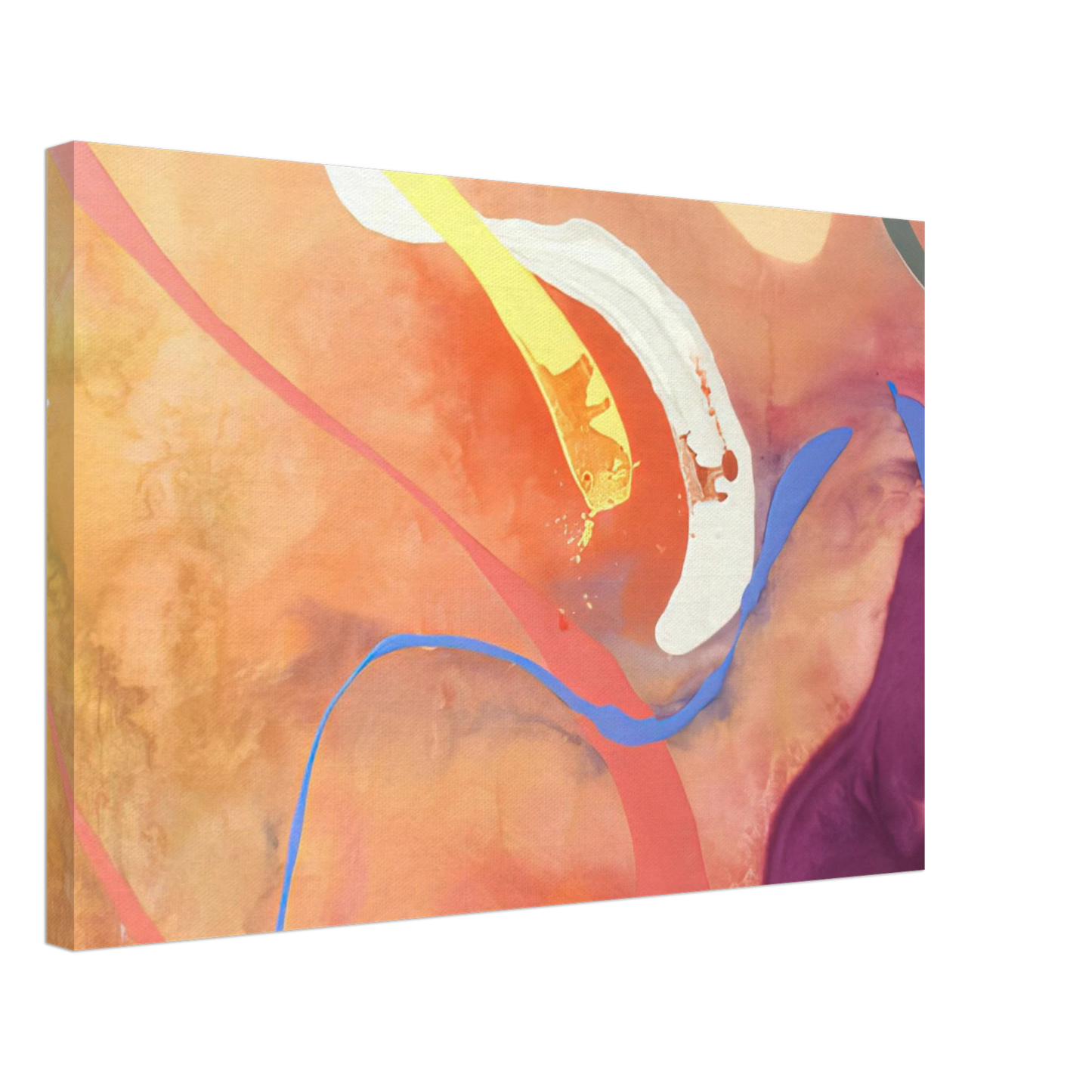 Ronnie Landfield - For Becky - 1969 Canvas - 40x60 cm / 16x24 inches-canvas