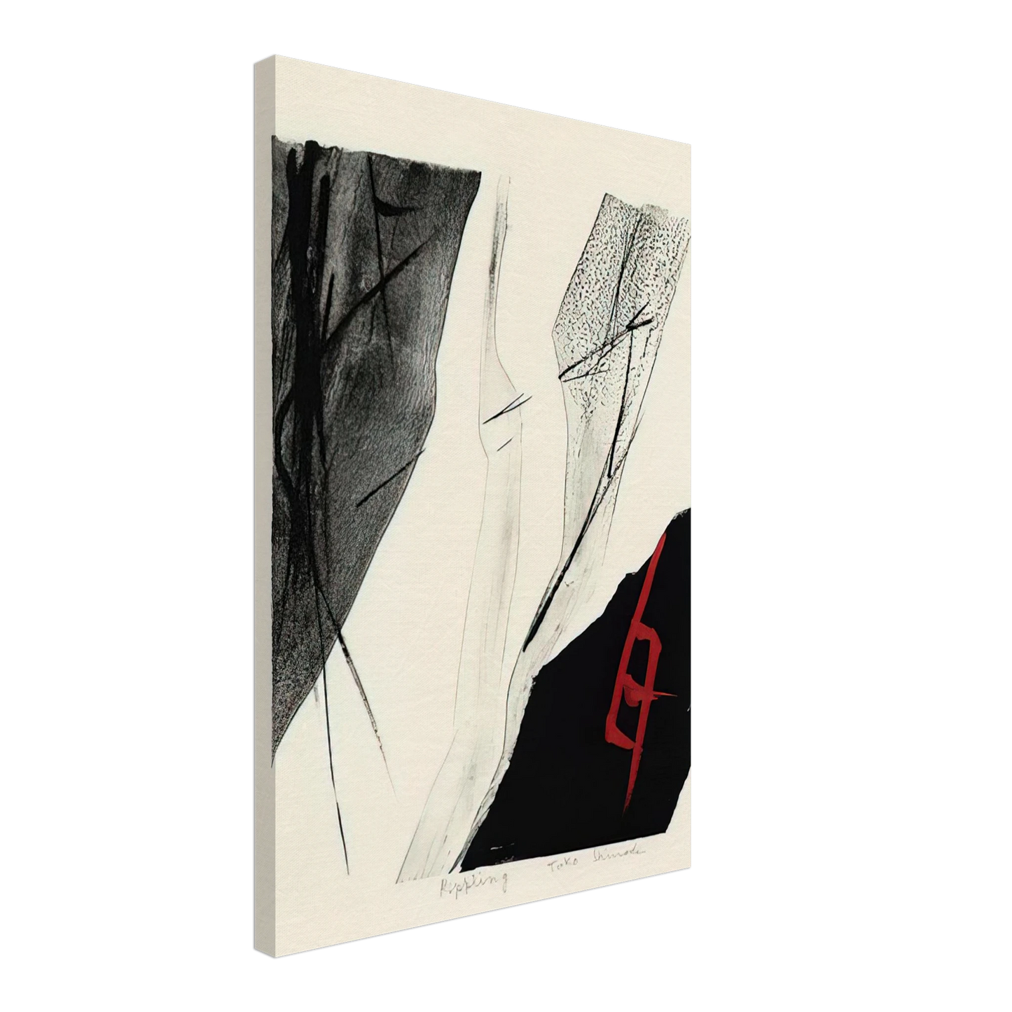 Toko Shinoda - Rippling - 1983 Canvas - 70x100 cm / 28x40 inches-canvas