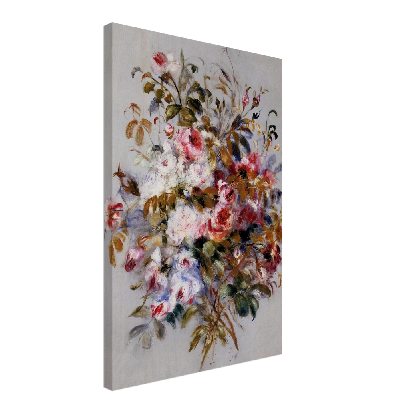 Pierre-Auguste Renoir - A Bouquet of Roses Canvas - 70x100 cm / 28x40 inches-canvas