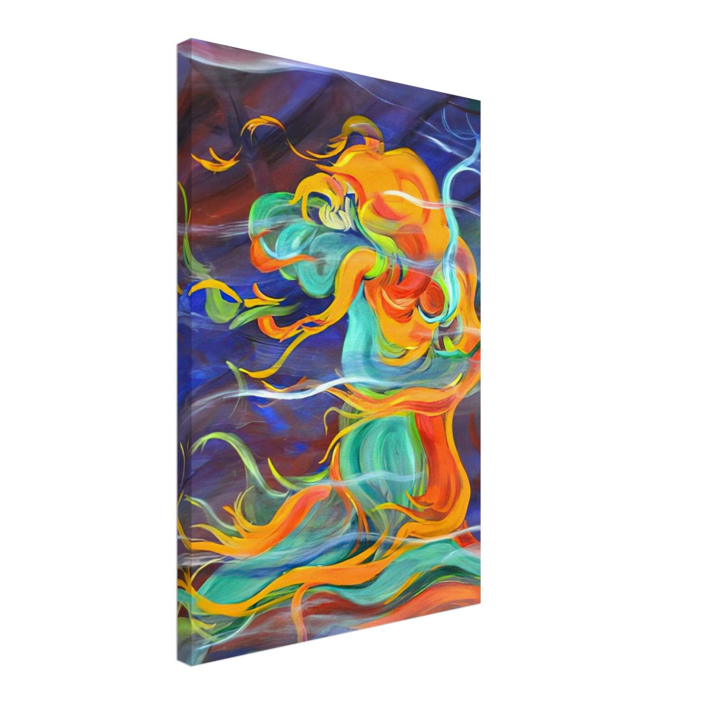 Konrad Zuse - Wind - 1963 Canvas - 40x60 cm / 16x24 inches-canvas