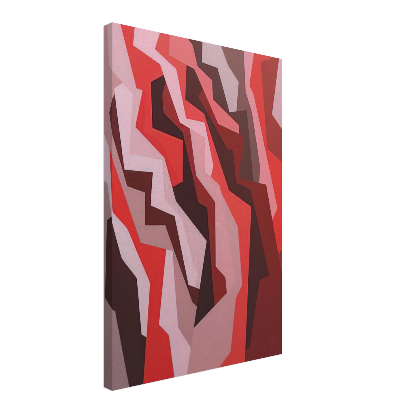 Karl Benjamin - Orange, Red, Umber - 1958 Canvas - 40x60 cm / 16x24 inches-canvas