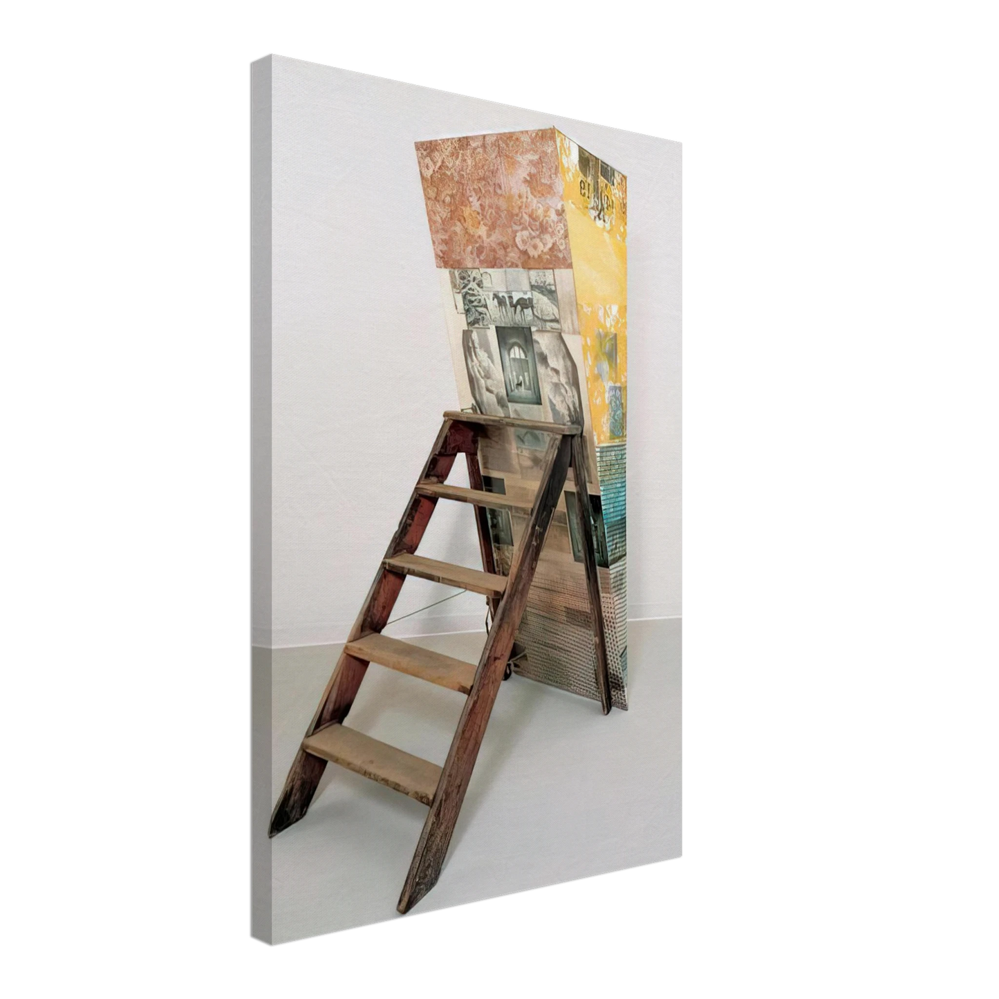 Robert Rauschenberg - PATRICIAN BARNACLE SCALE 1981 Canvas - 70x100 cm / 28x40 inches-canvas