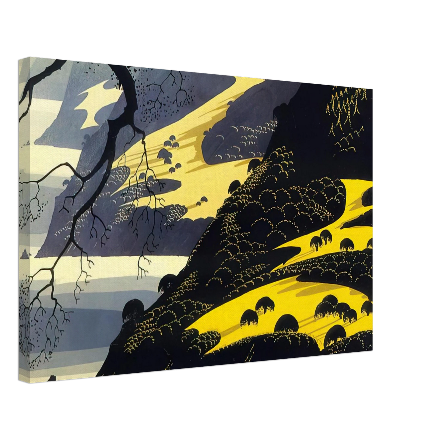 Eyvind Earle - Coastal Fog Canvas - 70x100 cm / 28x40 inches-canvas