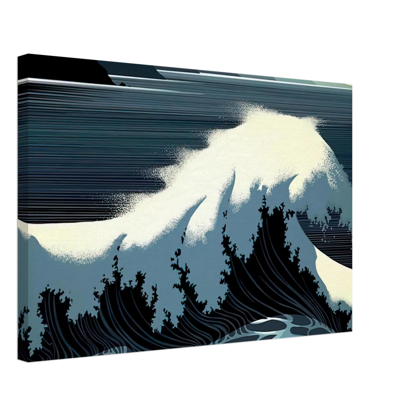 Eyvind Earle - A Sounding of Surf Canvas - 40x60 cm / 16x24 inches-canvas