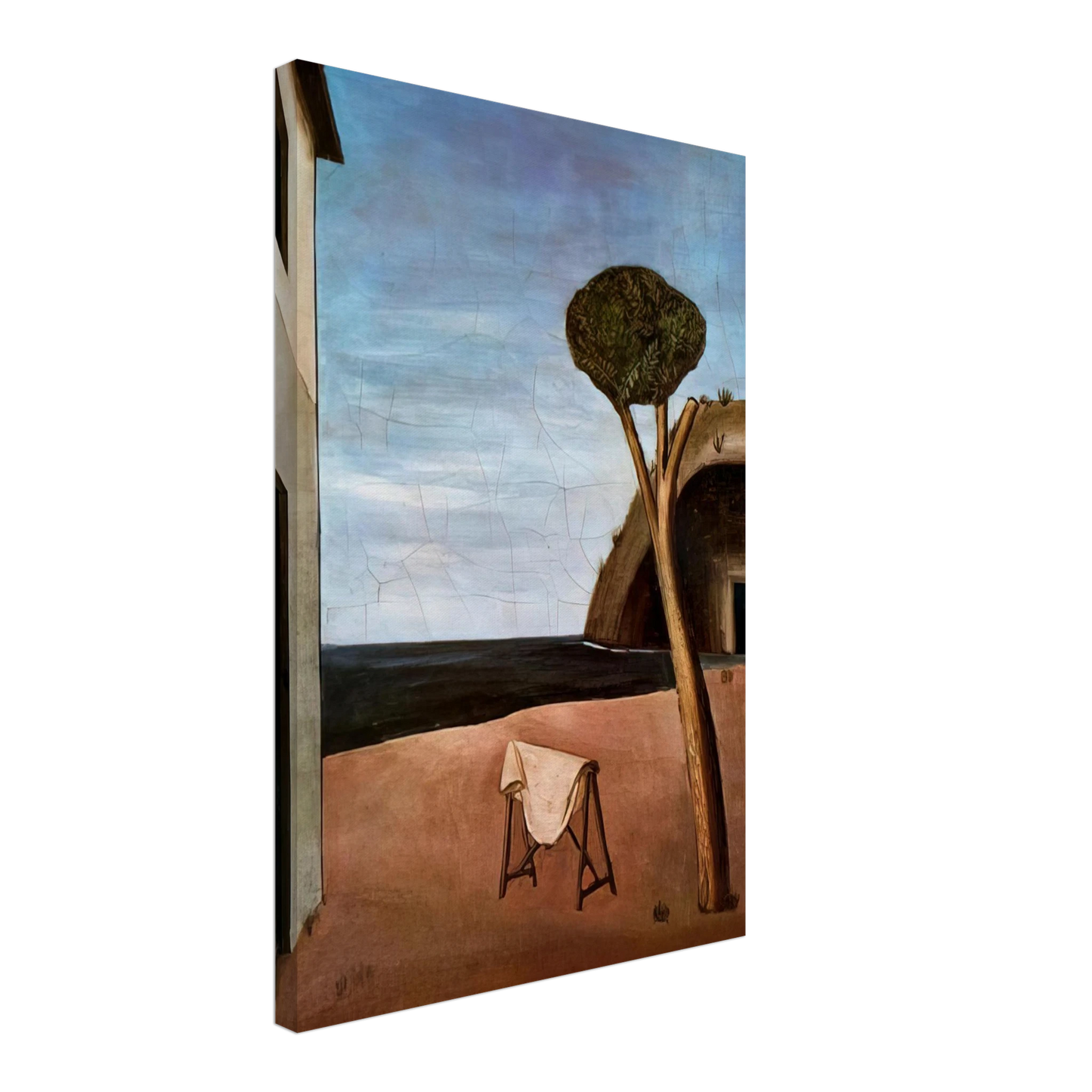 Carlo Carra - A PINE BY THE SEA 1921 Canvas - 70x100 cm / 28x40 inches-canvas