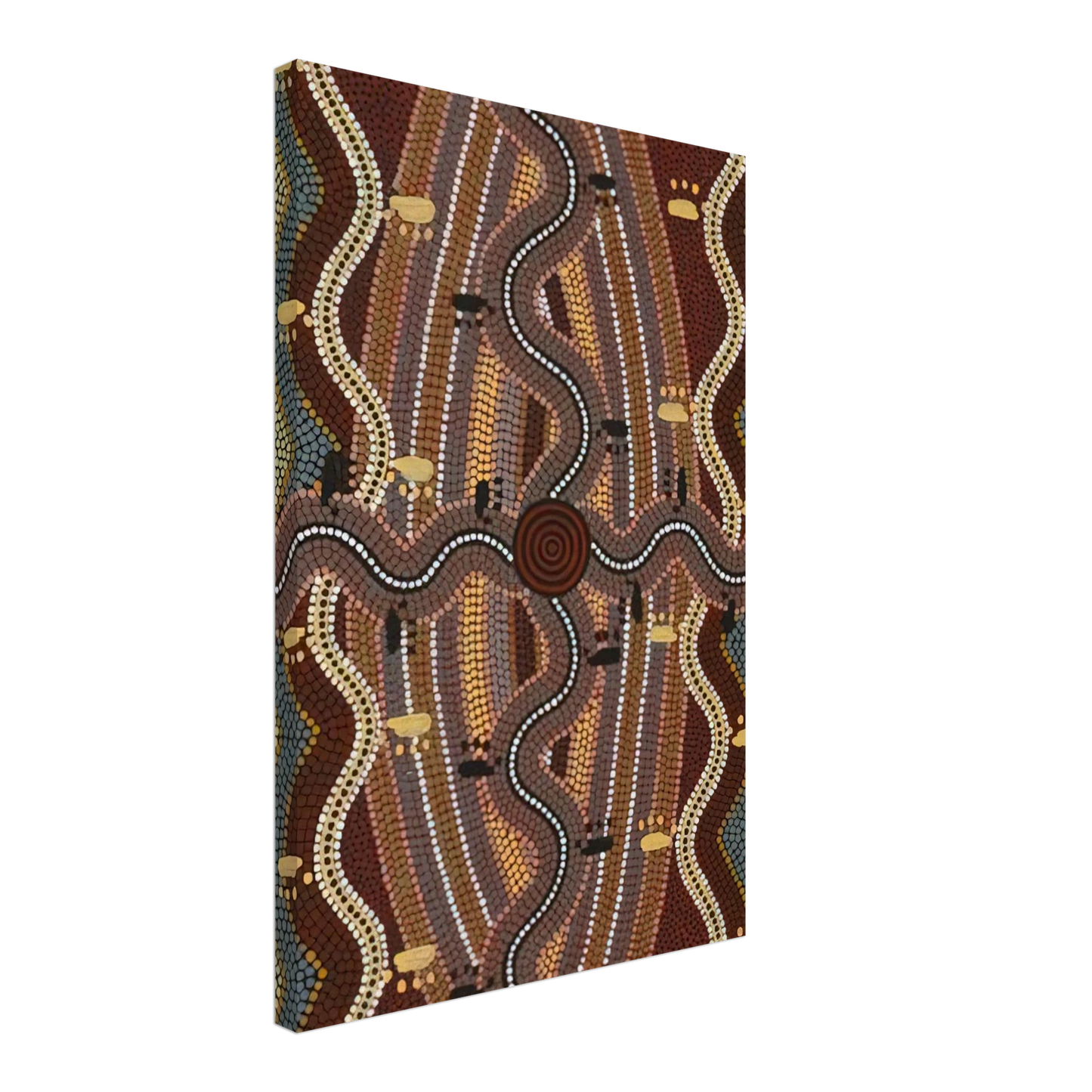 Clifford Possum Tjapaltjarri - Possum Dreaming - 1981 Canvas - 40x60 cm / 16x24 inches-canvas