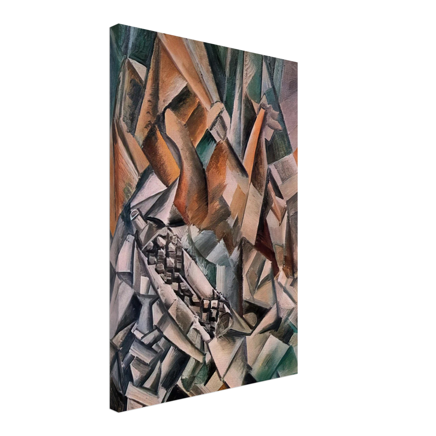 Pablo Picasso - Still life with bottle of Anis del Mono - 1909 Canvas - 40x60 cm / 16x24 inches-canvas