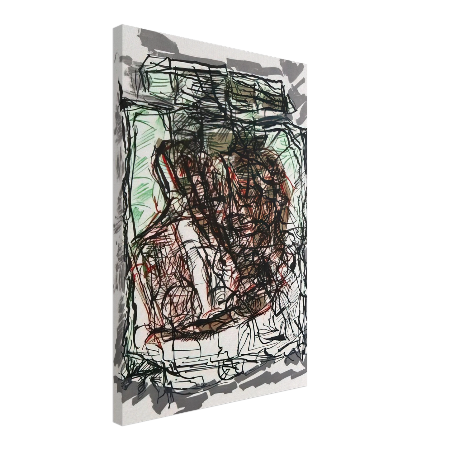 Jean-Paul Riopelle - Lithographie 1976 Canvas - 70x100 cm / 28x40 inches-canvas