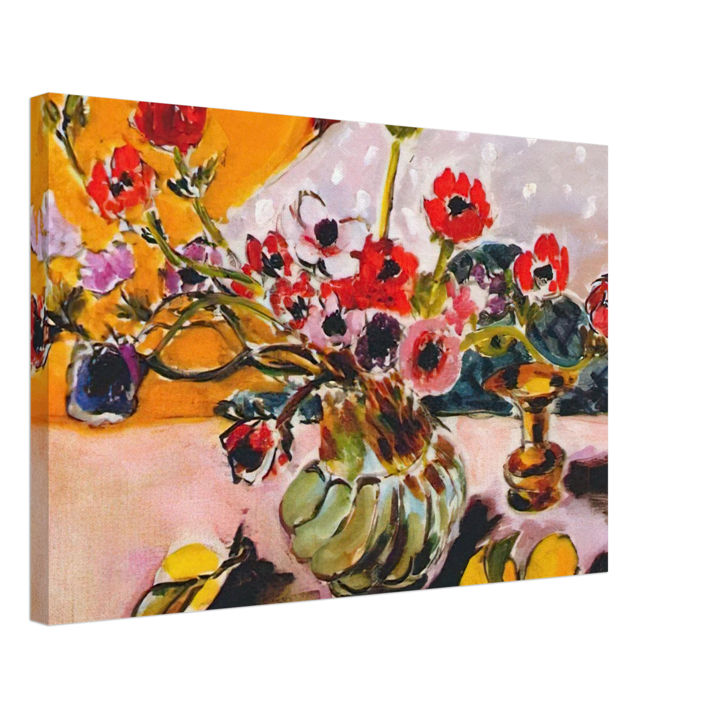 Henri Matisse - ANEMONES AND CHINESE VASE 1943 Canvas - 70x100 cm / 28x40 inches-canvas