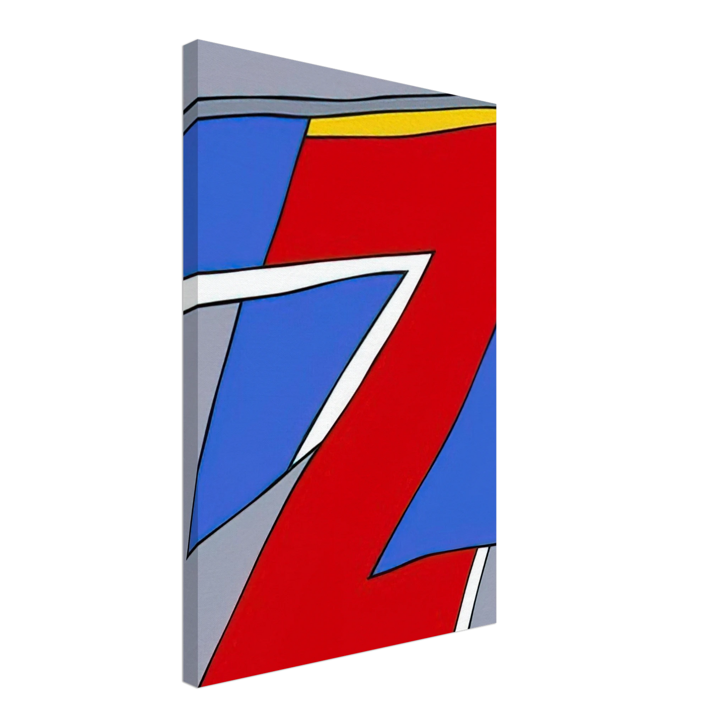 Nicholas Krushenick - Ancient Image - 1984 Canvas - 70x100 cm / 28x40 inches-canvas