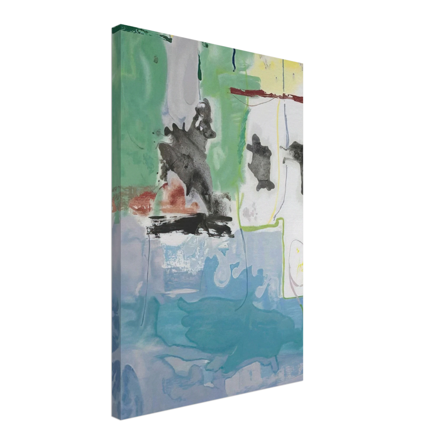 Helen Frankenthaler - West Wind - 1997 Canvas - 70x100 cm / 28x40 inches-canvas