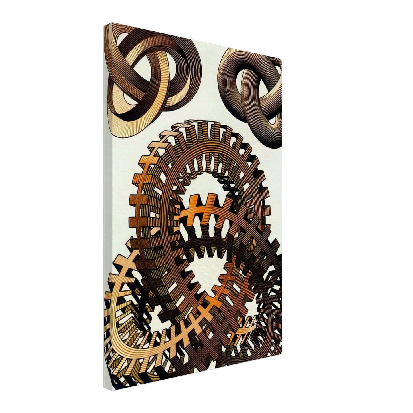 MC Escher - KNOTS COLOUR Canvas - 70x100 cm / 28x40 inches-canvas