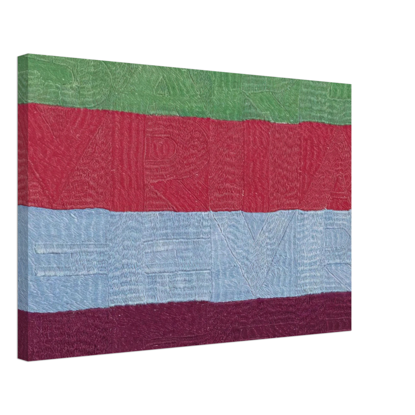 Alighiero Boetti - SVELARE E RIVELARE 1990 Canvas - 70x100 cm / 28x40 inches-canvas