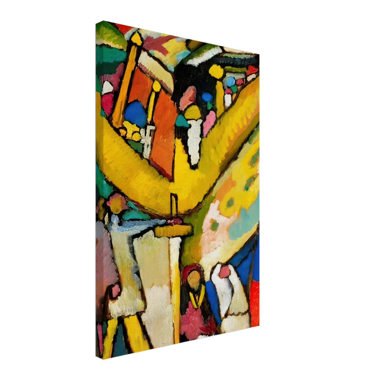 Wassily Kandinsky - STUDY FOR IMPROVISATION 8 1909 Canvas - 70x100 cm / 28x40 inches-canvas