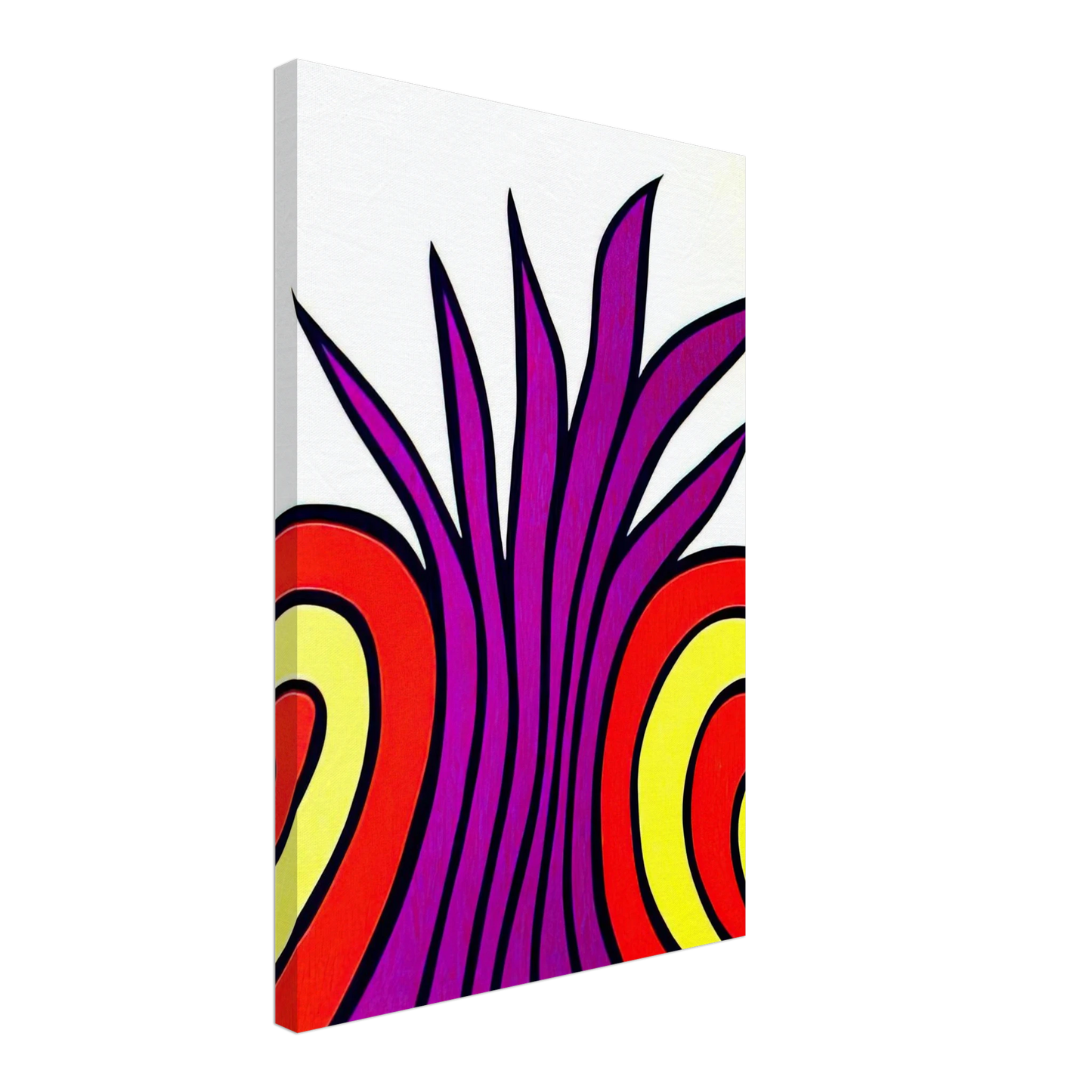 Nicholas Krushenick - James Bond Meets Pussy Galore - 1965 Canvas - 70x100 cm / 28x40 inches-canvas