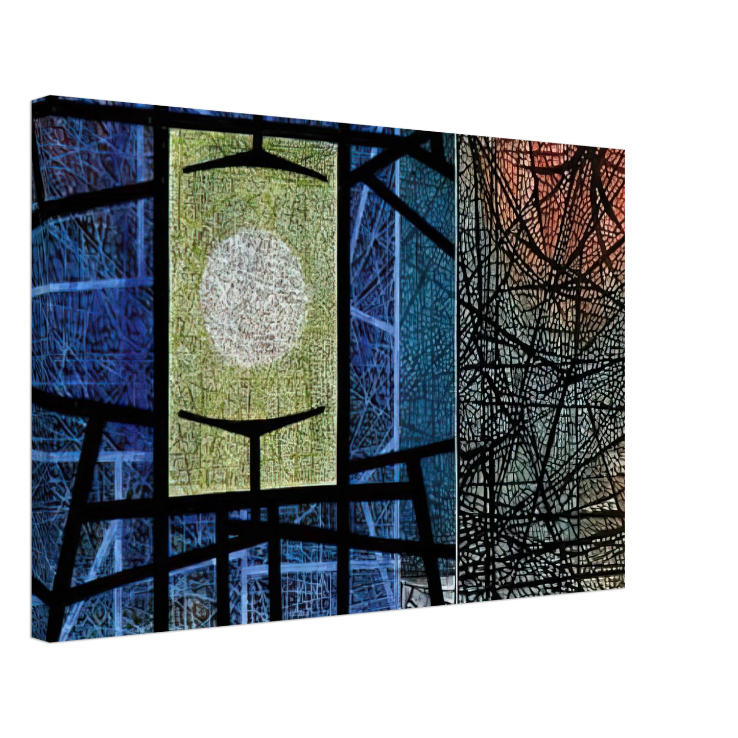 Jimmy Ernst - Equations - 1965 Canvas - 40x60 cm / 16x24 inches-canvas