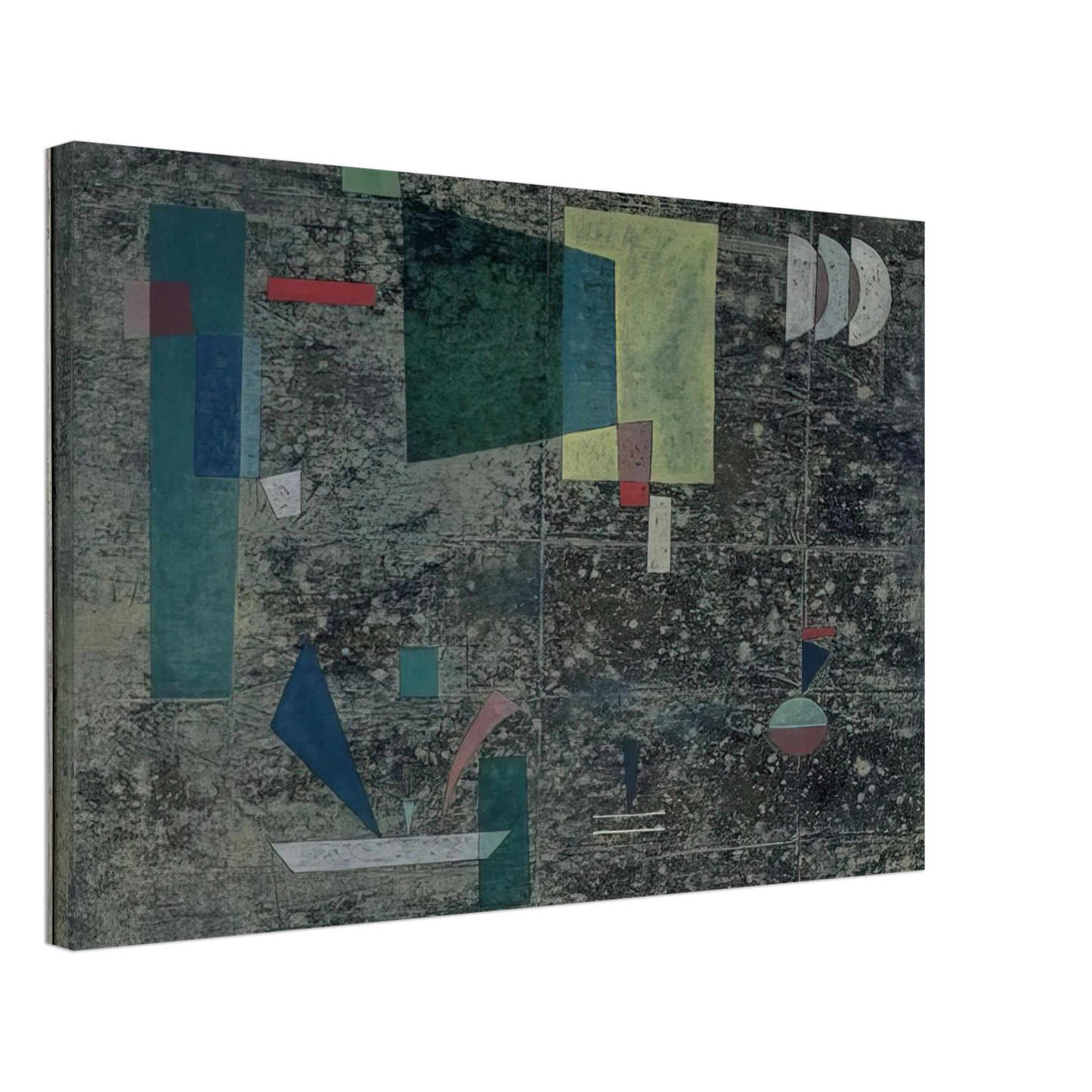 Wassily Kandinsky - CIRCULATION SLOWED 1931 Canvas - 70x100 cm / 28x40 inches-canvas