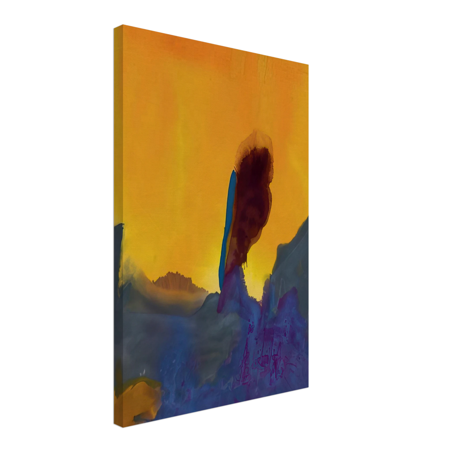 Helen Frankenthaler - Glow II - 1968 Canvas - 40x60 cm / 16x24 inches-canvas