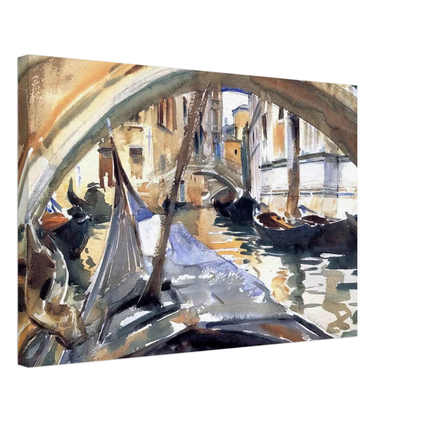 John Singer Sargent - Rio de Santa Maria Formosa Canvas - 40x60 cm / 16x24 inches-canvas