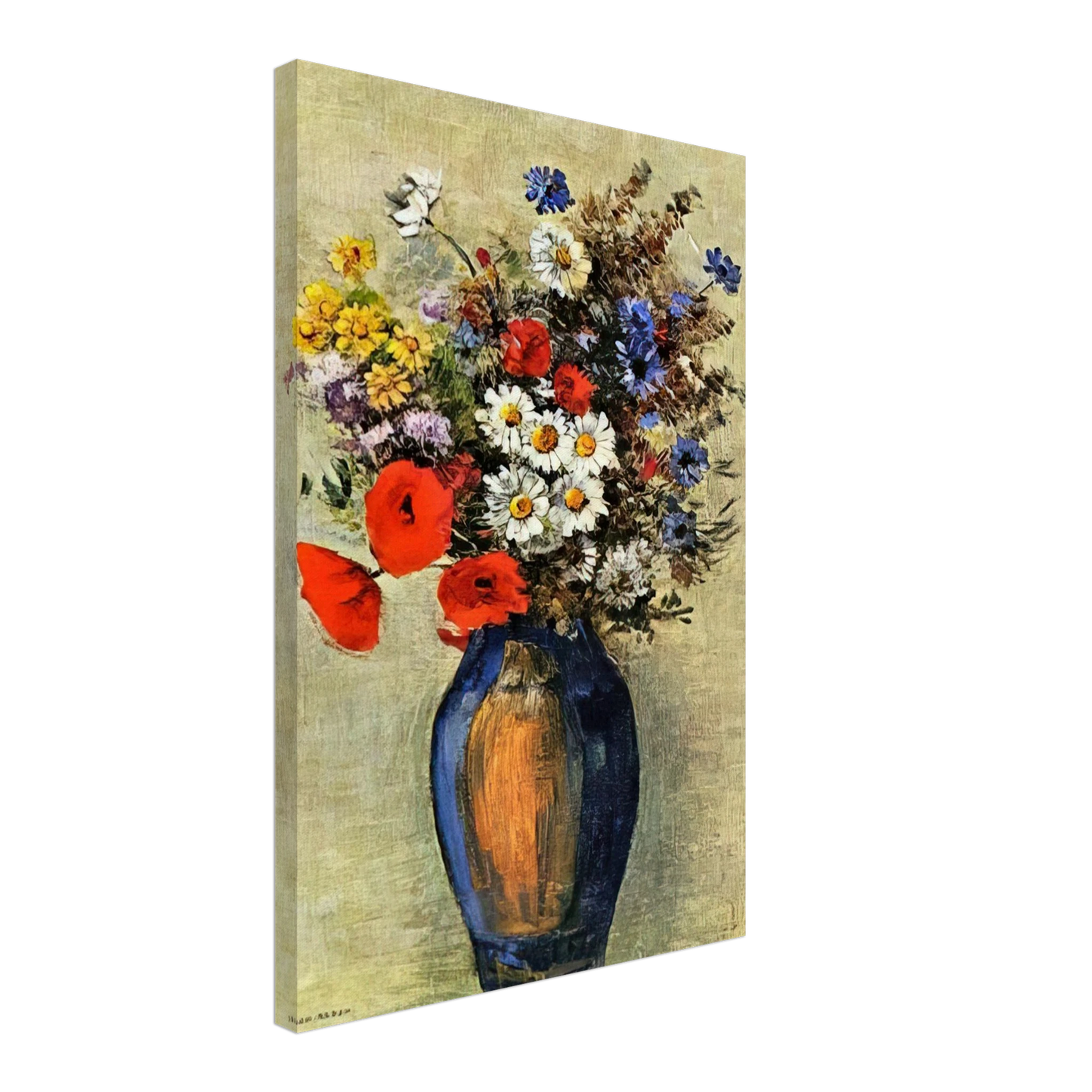 Odilon Redon - VASE OF FLOWERS 2 Canvas - 70x100 cm / 28x40 inches-canvas