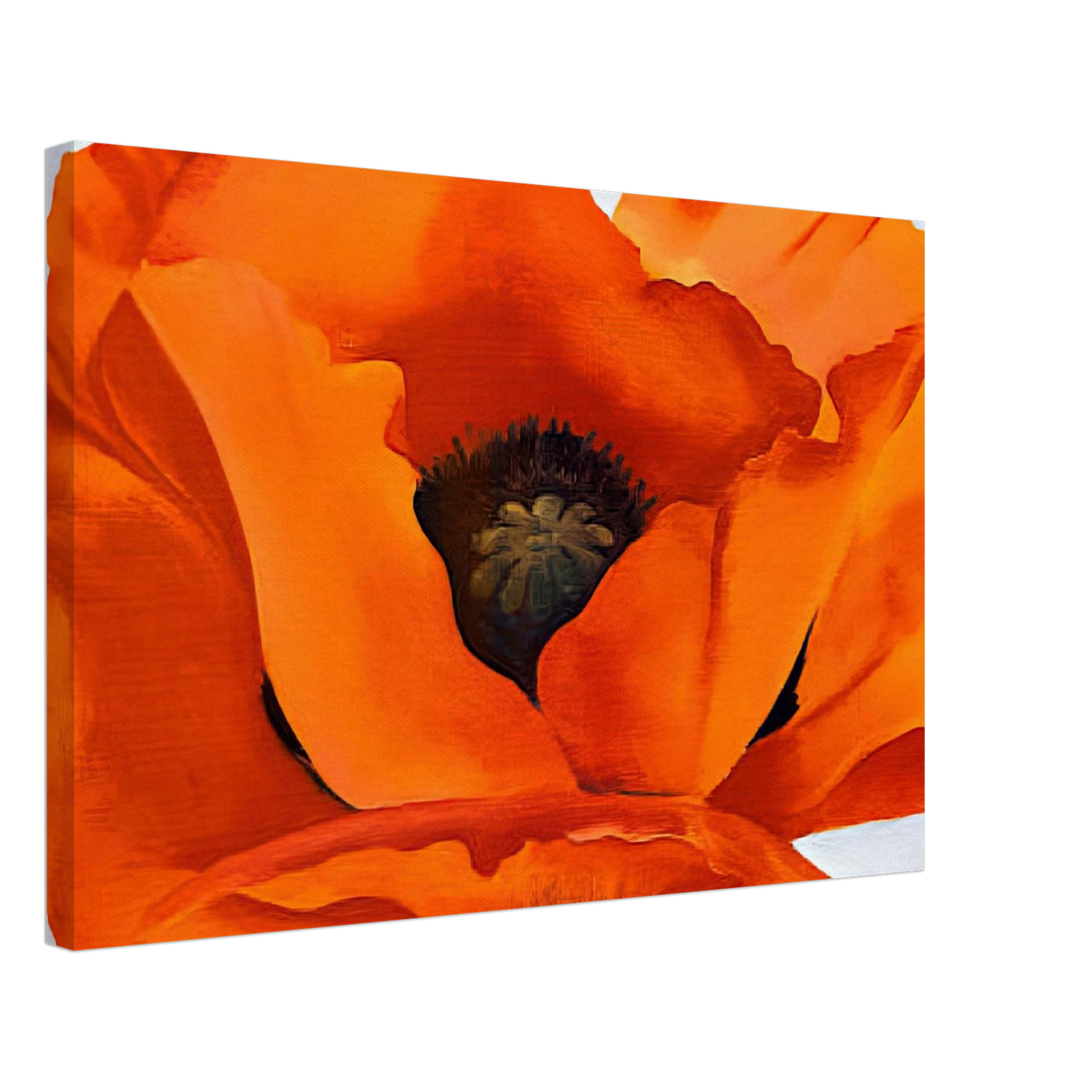 Georgia O'Keeffe - Red Poppy Canvas - 40x60 cm / 16x24 inches-canvas