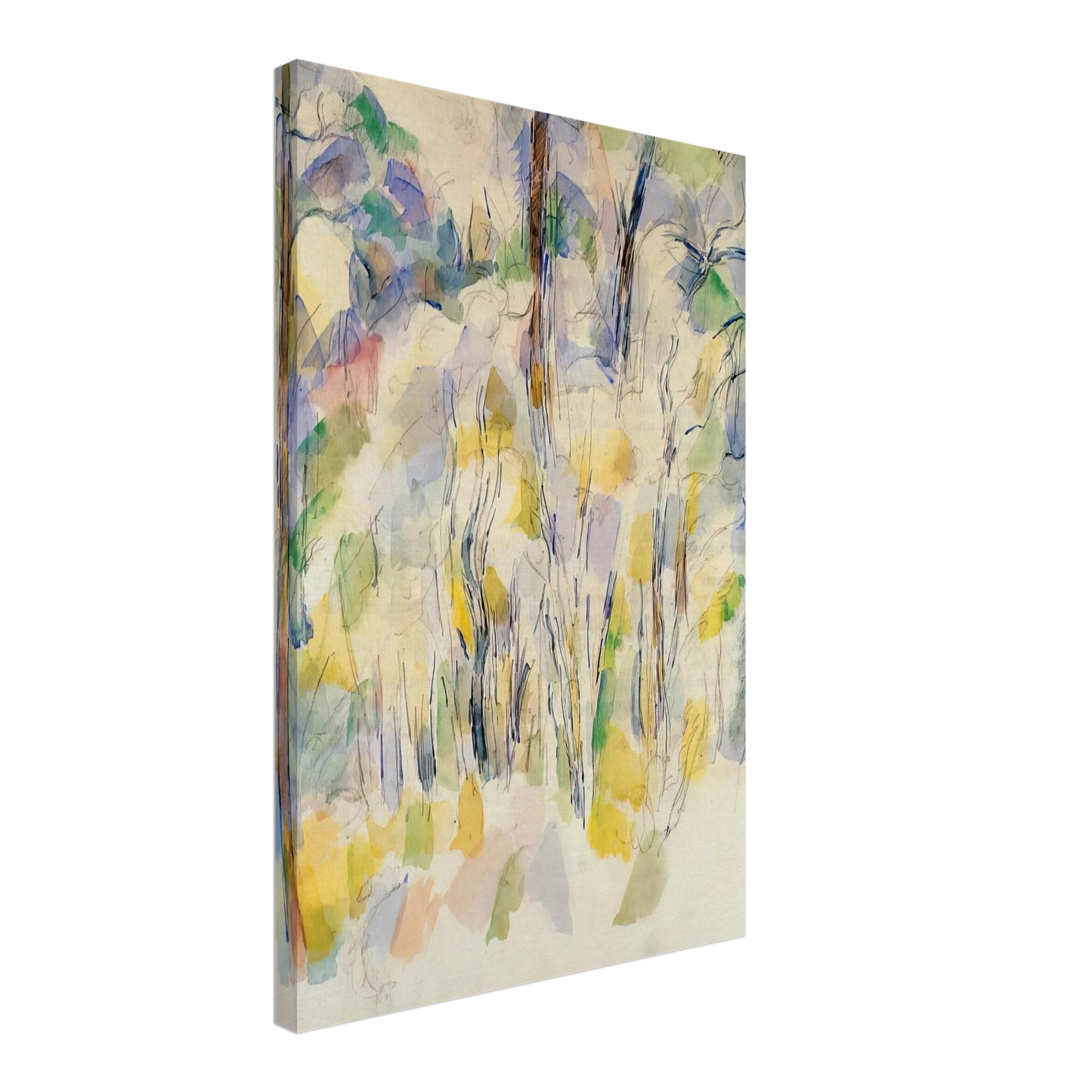 Paul Cezanne - In the Woods Canvas - 40x60 cm / 16x24 inches-canvas