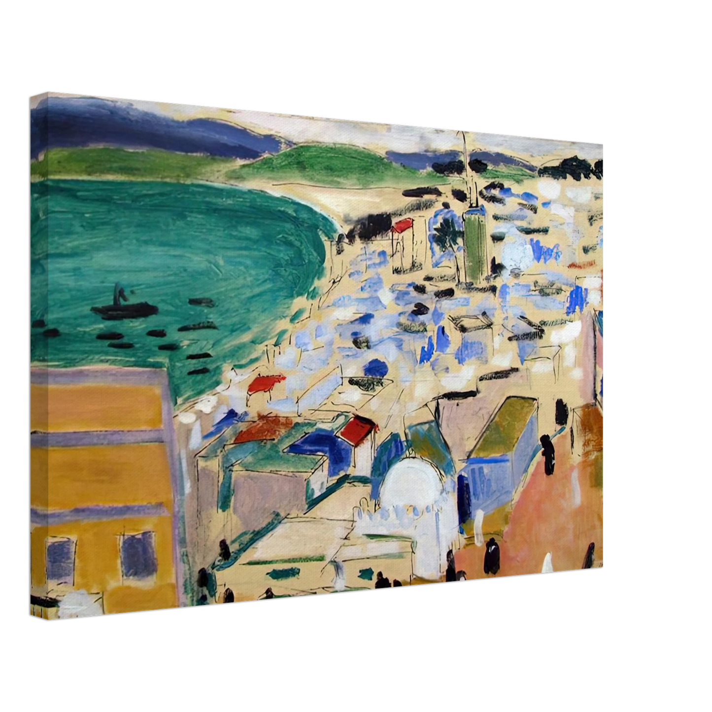 Henri Matisse - THE BAY OF TANGIER 1912 Canvas - 70x100 cm / 28x40 inches-canvas