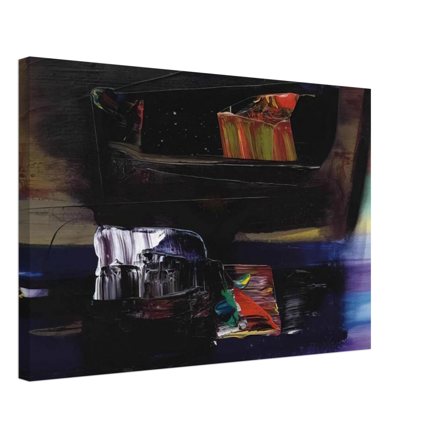 Paul Jenkins - Phenomena Tibetan Clay Offering - 1990 Canvas - 70x100 cm / 28x40 inches-canvas